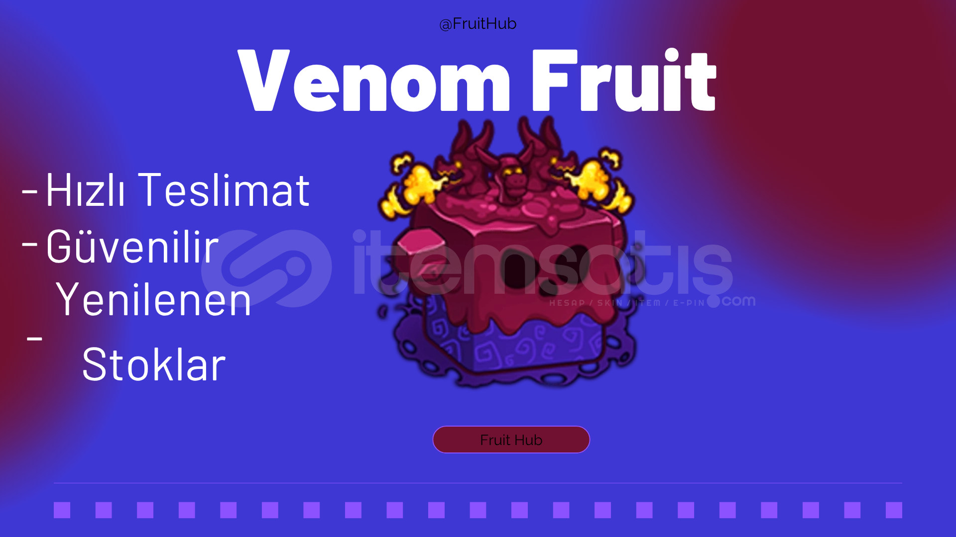 Venom Fruit | Hızlı Teslimat | Blox Fruit Venom Fruit | Hızlı Teslimat | Blox Fruit