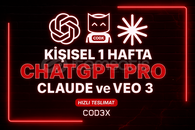 Kişisel GPT 5 -VEO3-Claude-Cortex (1 Hafta)