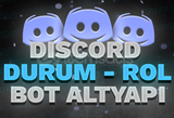 ⭐VİDEOLU+GARANTİ⭐Discord durum-rol botu altyapı