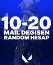 +VİP 10-20 Skinli Valorant Hesap (Mail Değişen)