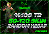 [V.İ.P] %100 TR 80-120 SKIN ARASI RANDOM HESAP