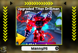 ⭐UPGRADED TITAN DRILL MAN |TOILET TOWER DEFENSE