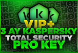 VİP+ 3 AY KASPERSKY TOTAL SECURİTY (MOBİL/PC)