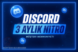 ⭐ VİP⭐ 3 Aylık 2x Boostlu Discord Nitro