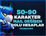 ⭐️VİP+[50-90 Karakter] Mail Değişen