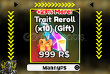 ⭐ VIP | ANIME ADVENTURES | 10X TRAIT REROLL |