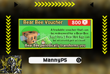⭐VIP | BEE SWARM | BEAR BEE VOUCHER |