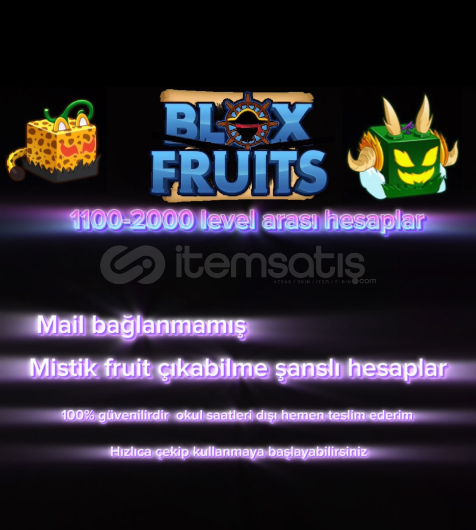 VIP] BLOX FRUIT RANDOM MAILSIZ HESAP 