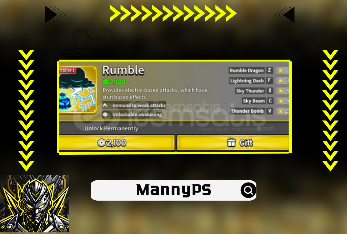 ⭐ VIP | BLOX FRUITS | PERMANENT RUMBLE | ⭐ VIP | BLOX FRUITS | PERMANENT RUMBLE |