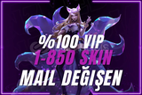 ⭐[VİP] EUW/TR 1-850 SKİN MAİL DEĞİŞEN⭐