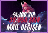 ⭐[VİP] EUW/TR 30-850 SKİN MAİL DEĞİŞEN⭐