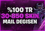 ⭐[VİP] EUW/TR SUNUCU 30-850 SKİN MAİL DEĞİŞEN⭐