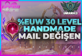 ⭐️VIP+[HandMade] BANSIZ-EUW 30 LEVEL UNRANKED⭐️