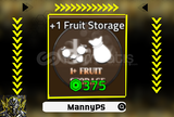 ⭐VIP | KING LEGACY | +1 FRUIT STORAGE [375R$]