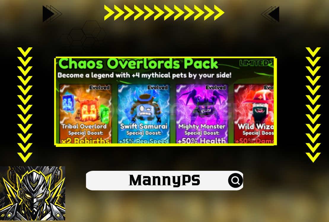 ⭐ VIP | MUSCLE LEGENDS CHAOS | OVERLORD PACK | ⭐ VIP | MUSCLE LEGENDS CHAOS | OVERLORD PACK |