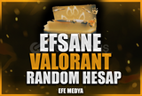 ⭐VİP STOK⭐%100TR EFSANE VALORANT RANDOM HESAP✨