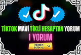 ⭐️VİP⭐️Tiktok Mavi Tikli Yorum | 1 Yorum