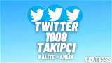 [VİP+] Twitter 1000 Takipçi + Kaliteli