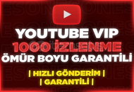 ⭐[VİP] YOUTUBE 1000 GERÇEK GARANTİLİ İZLENME⭐