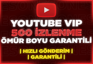 ⭐[VİP] YOUTUBE 500 GERÇEK GARANTİLİ İZLENME⭐