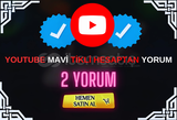 ⭐️VİP⭐️Youtube Mavi Tikli Yorum | 2 Yorum