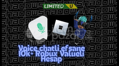 ⚫Voice Chatli Roblox 40k+ totalli hesap