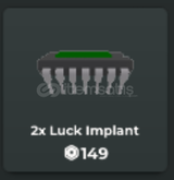 void fishing 2x Luck Implant