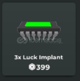 void fishing 3x Luck Implant