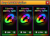 ⭐Volleyball Legends⭐5 Lucky Ability Spin⭐
