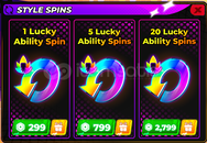 Volleyball Legends 5 Lucky Ability Spins