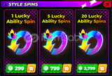 ⭐Volleyball Legends 5 Lucky Style Spins⭐