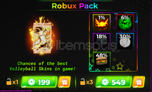 ⭐Volleyball Legends Robux Pack 1X⭐