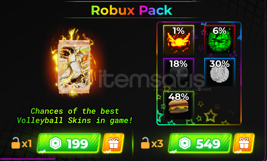 ⭐Volleyball Legends Robux Pack 1X⭐ ⭐Volleyball Legends Robux Pack 1X⭐