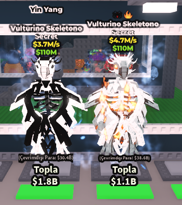 VULTURİNO SKELETONO - EFEKTLİ - MUTASYONLU VULTURİNO SKELETONO - EFEKTLİ - MUTASYONLU