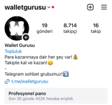 @walletgurusu | PROJELİK, GELİRLİ HESAP!