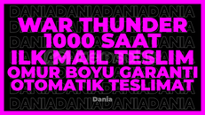 WAR THUNDER+13 OYUN 1000 SAAT | GARANTİ