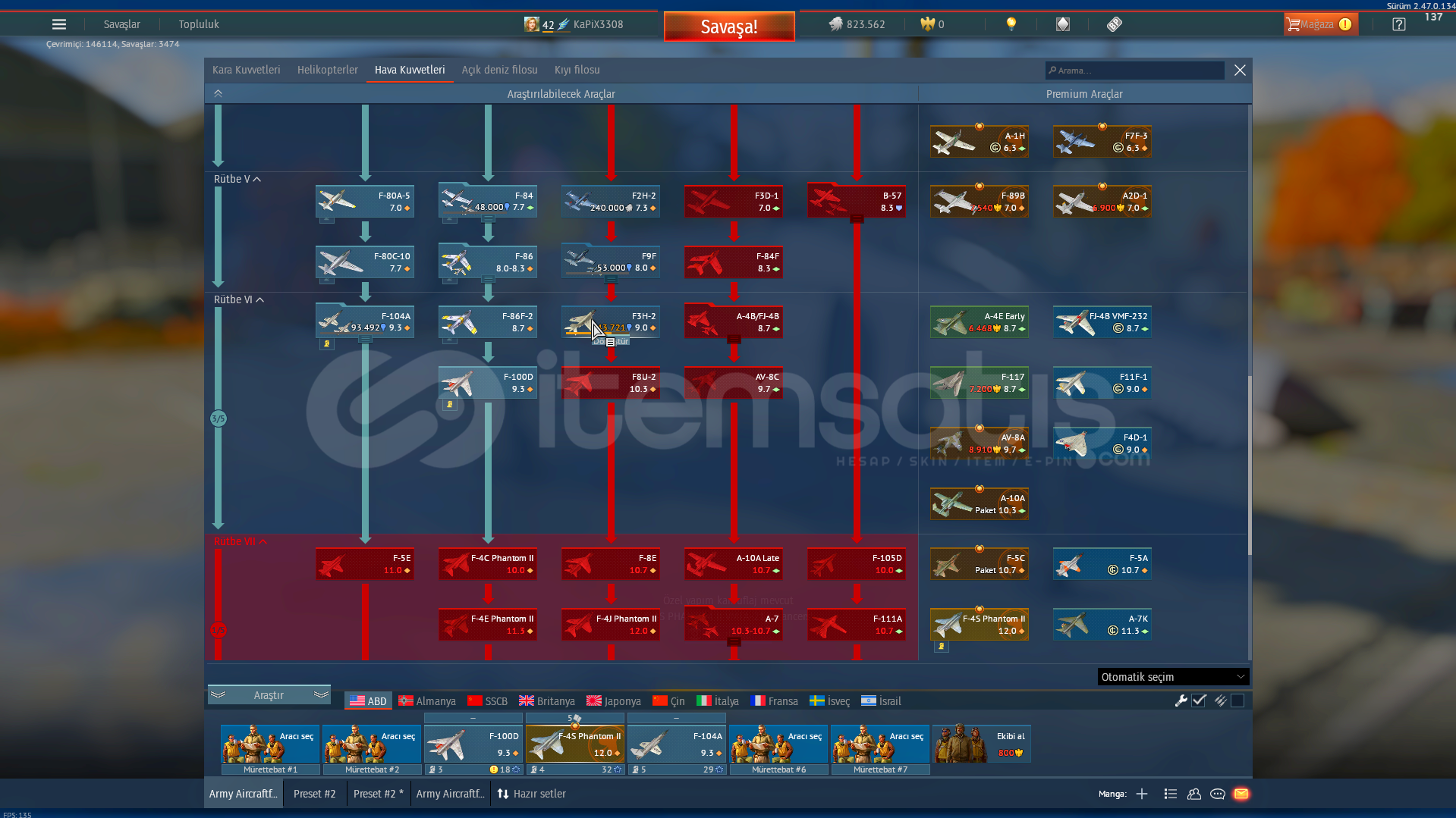 War Thunder F4sli Hesap War Thunder F4sli Hesap
