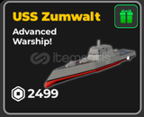 ✅​ [War Tycoon] USS Zumwalt