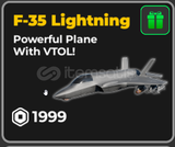 ✅​ [War Tycoon] F-35 Lighning