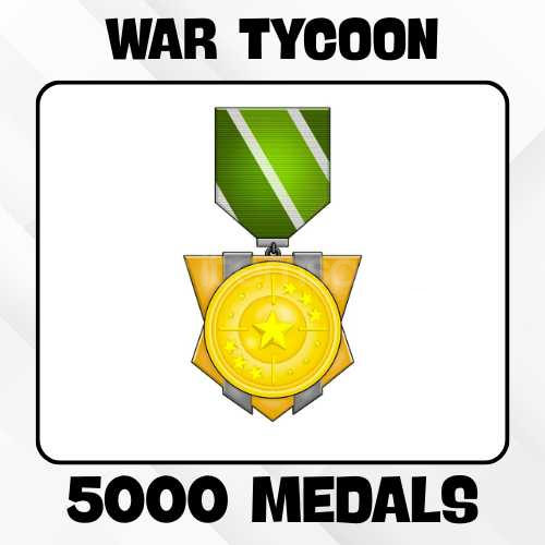 War Tycoon 5K / 5000 Medal ( VERGİ ÖDENİYOR ) War Tycoon 5K / 5000 Medal ( VERGİ ÖDENİYOR )