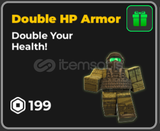 ✅​ [War Tycoon] Double HP Armor
