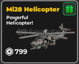 ✅​ [War Tycoon] Mi28 Helicopter