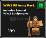 ✨War Tycoon WW2 US Army Pack ✨