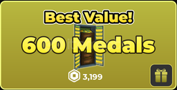 ✨War Tycoon 600 Medals ✨