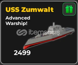 ✨War Tycoon USS Zumwalt ✨