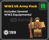 ⭐[ War Tycoon ] WW2 US Army Pack | HIZLI