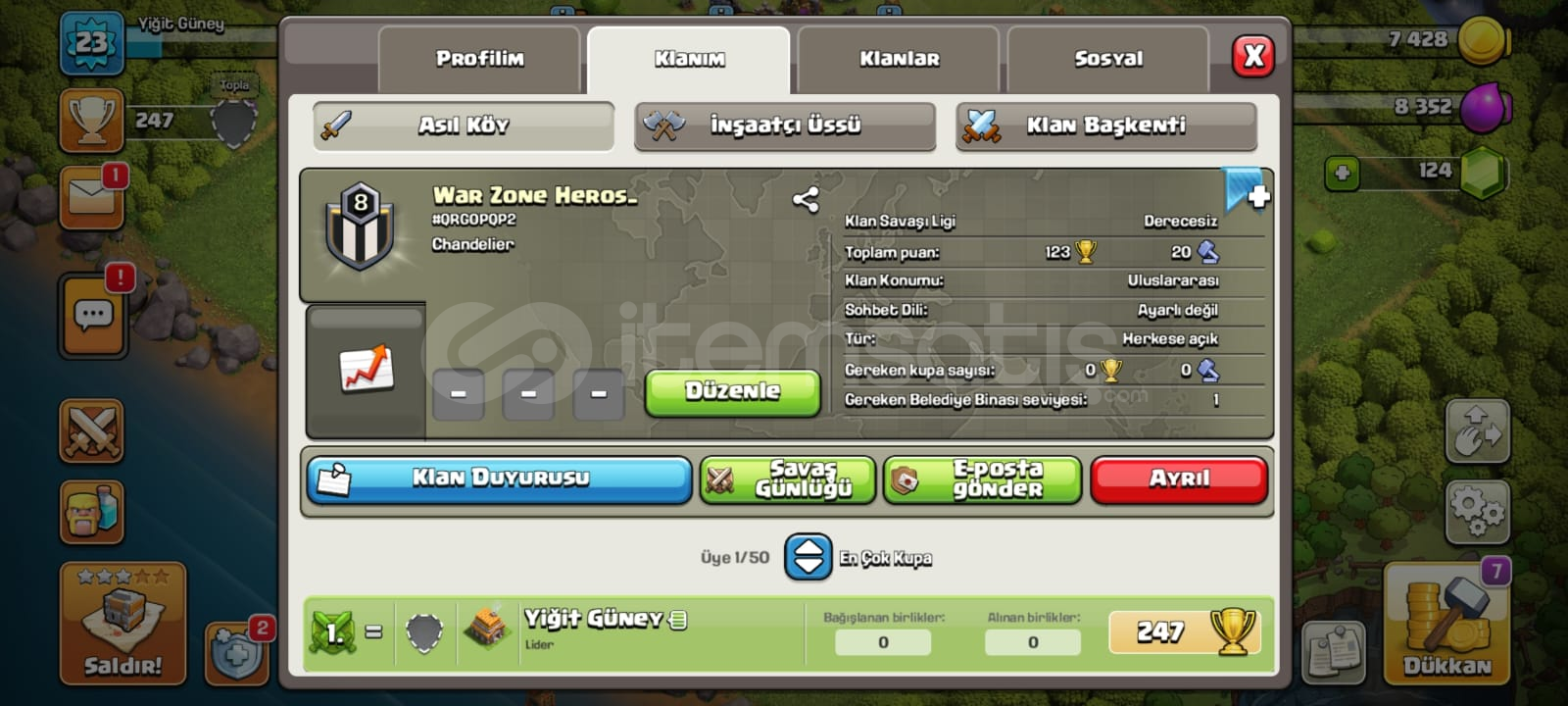 war zone heros 8 level klan  war zone heros 8 level klan