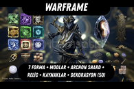 Warframe 7 Forms + Decorations (50) PAKET