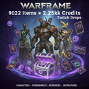 Warframe 9022 ltems+2.25kk Credits Twitch Drops