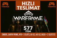 ⭐️Warframe Twitch Drops❤️577 Total İtems❤️